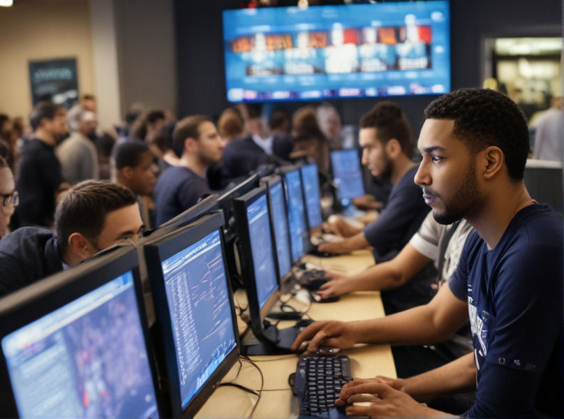 In a bustling tech hub, developers huddle around screens, tackling lines of code to ensure seamless NBA live streaming on BugCommunity's platform.